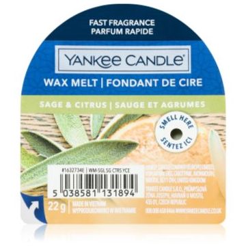 Yankee Candle Sage & Citrus ceară pentru aromatizator