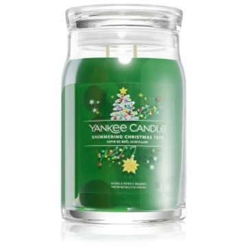 Yankee Candle Shimmering Christmas Tree lumânare parfumată Signature