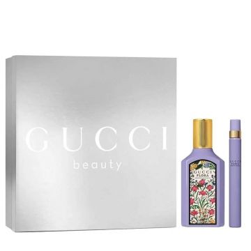 Set cadou Gucci Flora Gorgeous Magnolia, Femei, Apa de parfum, 50 ml + 10 ml
