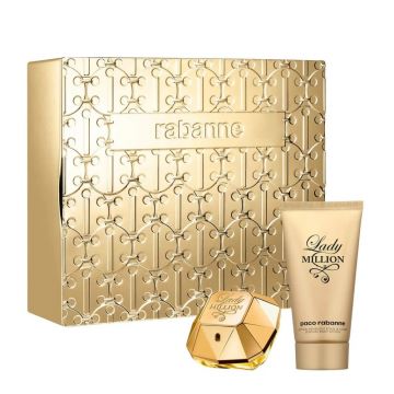 Set Cadou, Paco Rabanne Lady Million, Apa de Parfum 50 ml + Lotiune de corp 75 ml