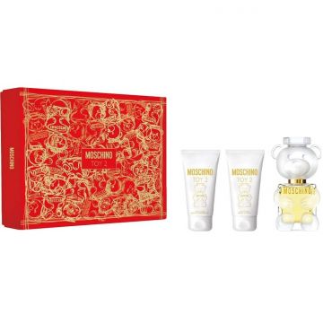 Set Cadou Moschino Toy 2, Apa de Parfum, 50 ml + Lotiune de Corp, 50 ml + Gel de Dus, 50 ml