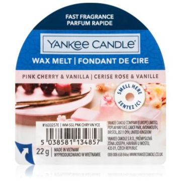 Yankee Candle Pink Cherry & Vanilla ceară pentru aromatizator