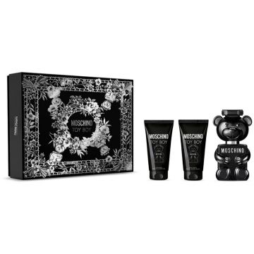 Set cadou Moschino Toy Boy Apa de Parfum, 50 ml + Gel de dus, 50 ml + After Shave Balsam 50 ml