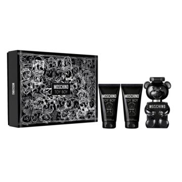 Set cadou Moschino Toy Boy Apa de Parfum, 50 ml + Gel de dus, 50 ml + After Shave Balsam 50 ml