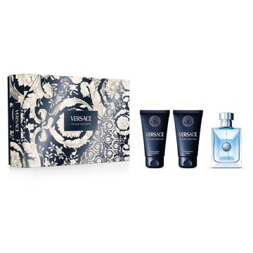 Set cadou Versace pour Homme (Concentratie: Apa de Toaleta, Gramaj: 50 ml + 50 ml + 50 ml)