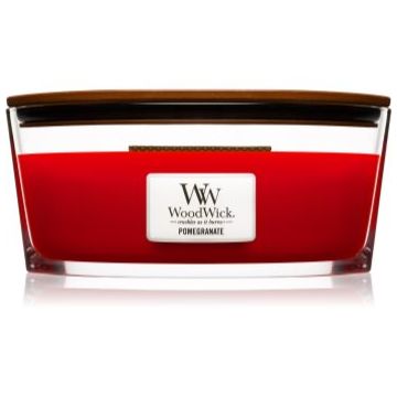 Woodwick Pomegranate lumânare parfumată cu fitil din lemn (hearthwick)